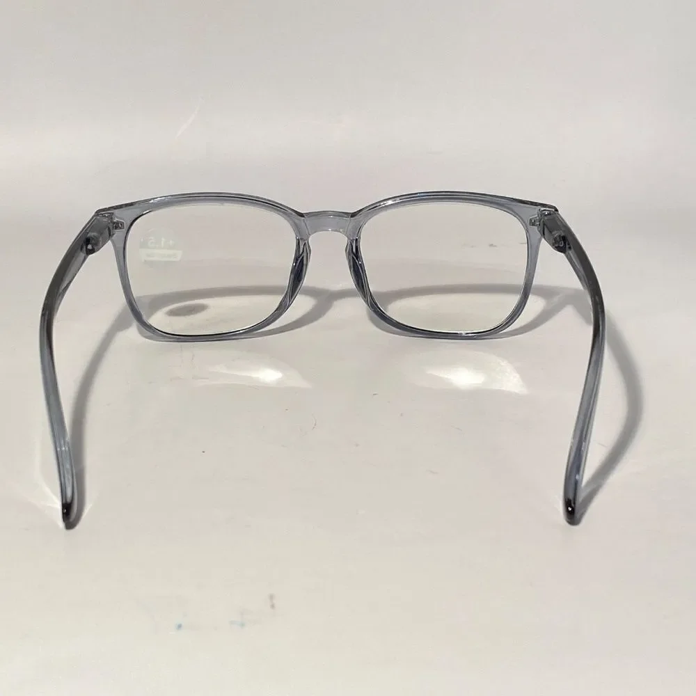 1508 Colette 1.5 Grey Reading Glasses Soft Butterfly Readers NWT